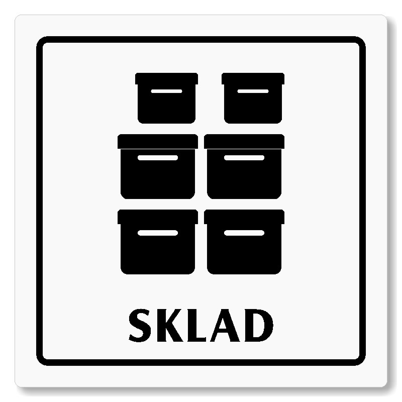 Sklad, 80x80mm, bílá, Arizona